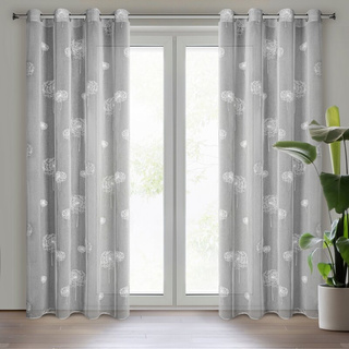 Firana Sabine stalowa 140x250