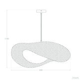 Lampa Wisząca Bambusa Kapelusz Boho Abrruzzo Ponti E27