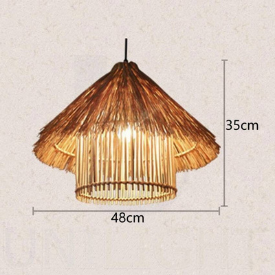 Lampa sufitowa wisząca z bambusa bali natural open