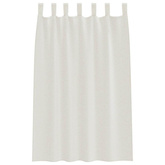 Firany Voile z zasłonami 2 pcs Kremowy 175 x 140 cm Poliester