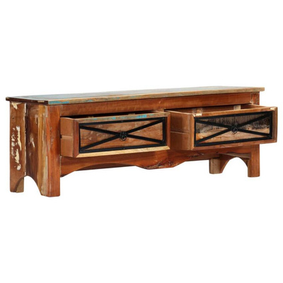 vidaXL Szafka pod TV, 120 x 30 x 40 cm, lite drewno odzyskane model standard