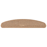 Maty na schody 15 szt. 65x21x4 cm Jasnobrązowe, półokrągłe, duże