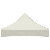 Dach do namiotu imprezowego, 2 x 2 m, kremowy, 270 g/m?