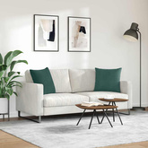 Poduszki na sofę 2 pcs Ciemna zieleń 50 x 50 cm