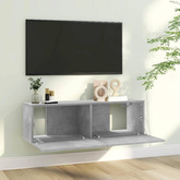 vidaXL Szafka pod TV, szarość betonu, 100x30x30 cm