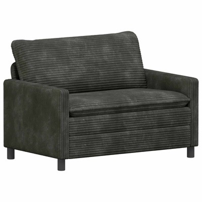 Sofa antracytowy 126 x 81 x 87,5 cm Poliester