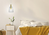 Lampa wisząca bezbarwna szkło LED 5W Modena Ledea 50133069
