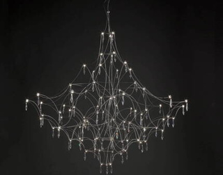 MEERA CRYSTAL 80 CM NICKEL CHROME