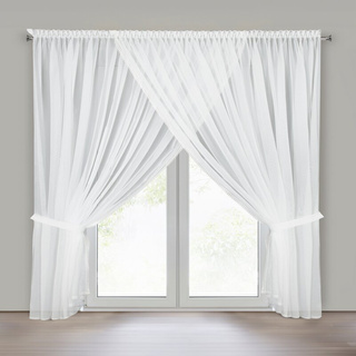 Firana Caroline biała 400x250