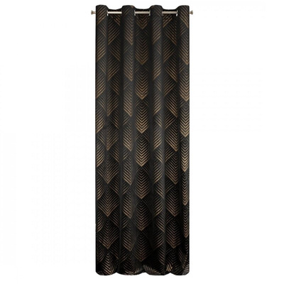Zasłona Przel czarna 140x250