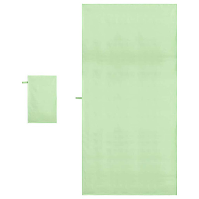 Zestaw Ręczników Sportowych 2 pcs Zielony tkanina