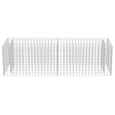 vidaXL Podwyższona donica gabionowa, galwanizowana stal, 180x50x50 cm