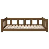 vidaXL Legowisko dla psa, miodowe, 105,5x75,5x28 cm, drewno sosnowe