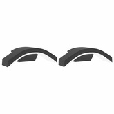 Kinkiety zewnętrzne LED, 2 szt., czarne, odlewane aluminium