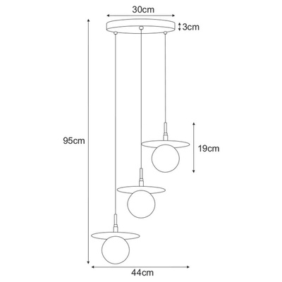 Lampa wisząca K-5375 z serii SANTE