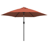 Parasol ogrodowy na metalowym słupku, terakotowy, 300 cm