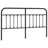 Metalowe wymienne wezgłowie, czarne, 180 cm