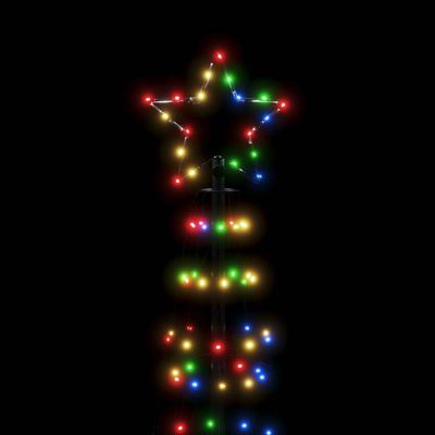 vidaXL Choinka z lampek, z kołkami, 570 kolorowych LED, 300 cm
