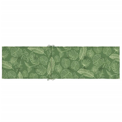 vidaXL Poduszka na leżak, wzór w liście, tkanina Oxford