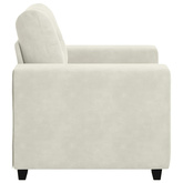 Sofa Fotel Kremowy 100x78x80 cm Aksamit