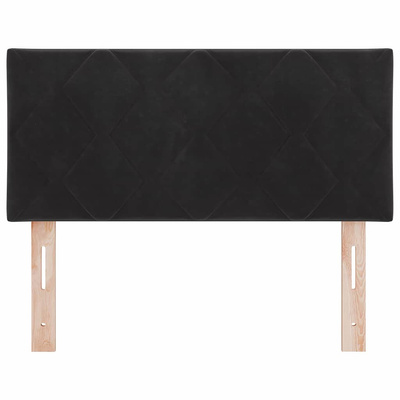 Zagłówek Czarny 90 cm Aksamit