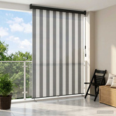 Roleta Antracytowy i biały 60 x 250 cm Materiał i Aluminium