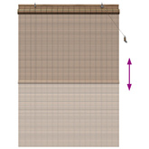 Roleta brązowy 130 x 220 cm Bambus