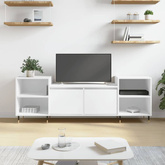 vidaXL Szafka pod TV, biała, 80x36x50 cm, materiał drewnopochodny wariant 14