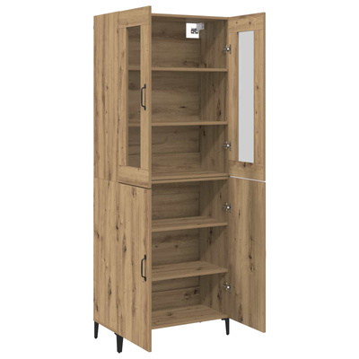 Highboard 2 szt. Dąb rzemieślniczy 69,5 x 34 x 180 cm
