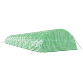 Szklarnia ze stalową ramą, zielona, 100 m?, 20x5x2,3 m