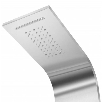 vidaXL Panel prysznicowy ze stali nierdzewnej, zakrzywiony