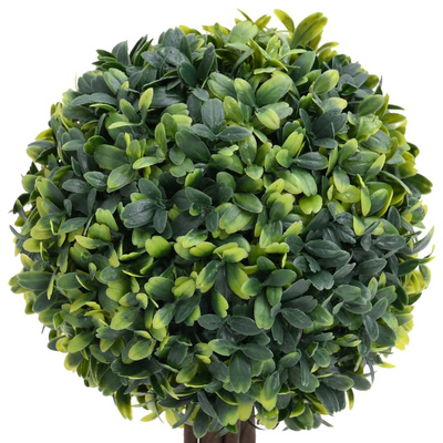 vidaXL Kule ze sztucznego bukszpanu w doniczce, 2 szt., zielone, 41 cm