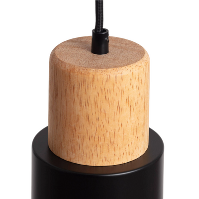 Lampa wisząca nowoczesna skandynawska E27 czarna Abruzzo Vita