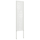 Ekran zapewniający prywatność w ogrodzie Biały 32 x 140 cm