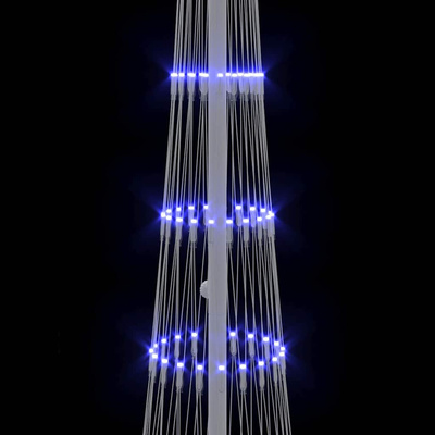 Choinka świąteczna LED Niebieski 51 x 51 x 190 cm Metal