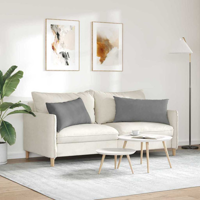 Poduszki na sofę 2 pcs Ciemnoszary 80 x 40 cm tkanina
