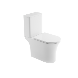 Kompakt wc, qfs, infinito okrągły, biały z deską wolnoopad. CE-85-001-I Invena