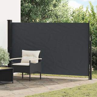 Rozkładany boczny markiz Czarny 300 x 170 cm Poliester