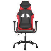 vidaXL Fotel gamingowy, czarno-czerwony, sztuczna skóra wariant 5