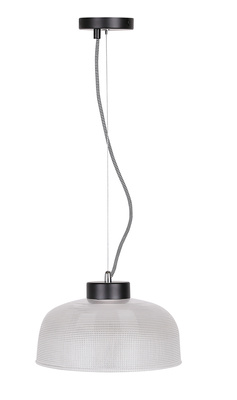 Lampa wisząca 27cm szklana/czarny kabel Liverpool Ledea 50101286