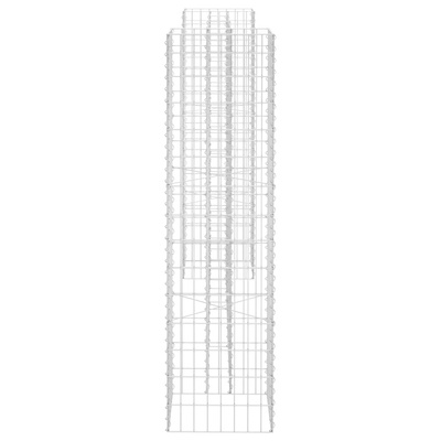 vidaXL Donica gabionowa w kształcie H, drut stalowy, 260x40x150 cm