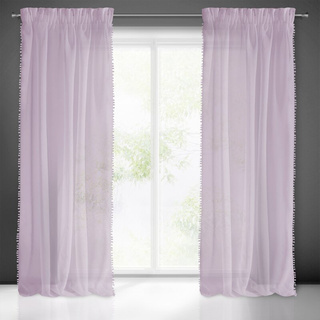 Firana Almina różowa 140x270