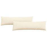 Poduszki na sofę 2 pcs Kremowy 145 x 40 cm Tkanina sztruksowa