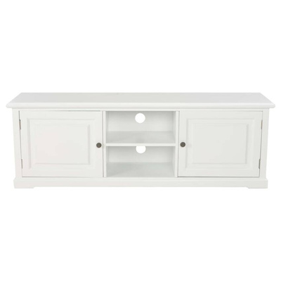 vidaXL Szafka pod TV, biała, 120 x 30 x 40 cm, drewniana