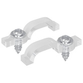 Klipsy LED Strip 23,8 mm 2 pcs przezroczysty Plastik i żelazo