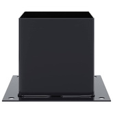 Podstawy słupków kwadratowe 4 szt. Antracyt 141x141 mm