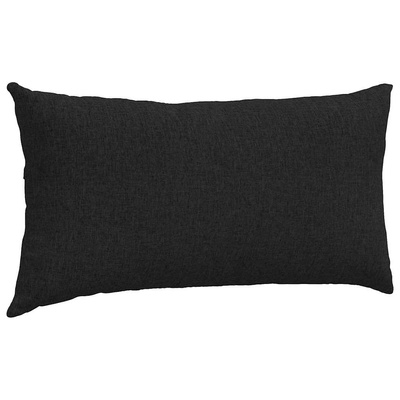 Poduszki na sofę 2 pcs Czarny 80 x 40 cm tkanina