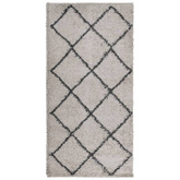 vidaXL Dywan z długim włosiem PAMPLONA, beżowo-antracytowy, 100x200 cm