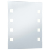 Ścienne lustro łazienkowe z LED, 50 x 60 cm vidaXL