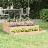 vidaXL Donica, 78x78x27 cm, lite drewno sosnowe
